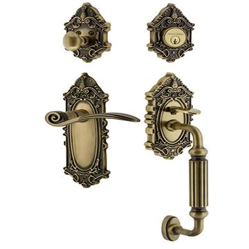 Nostalgic Warehouse Victorian F Grip Entry Set Swan - Keyed Alikeimage