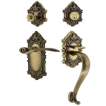 Nostalgic Warehouse Victorian S Grip Entry Set Swan - Keyed Alikeimage