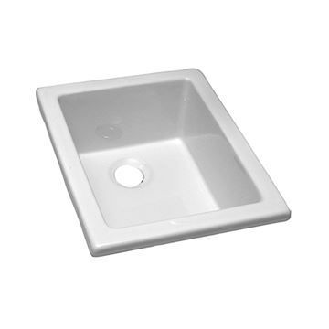 Barclay 18 Inch Fireclay Drop In or Undermount Utility Sinkimage