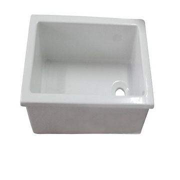 Barclay 23 Inch Fireclay Drop In or Undermount Utility Sinkimage
