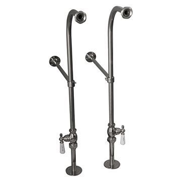Barclay 30 1/2 Inch Freestanding Supply Lines - Porcelain Lever Stopsimage