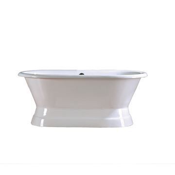 Barclay Cromwell Cast Iron Double Roll Pedestal Bath Tubimage
