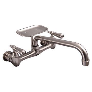 Barclay Dollie Wall Mount Kitchen Faucet with Soap Dishimage