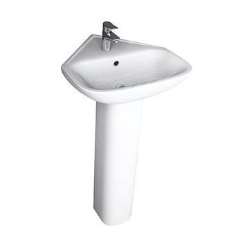 Barclay Eden 450 Corner Pedestal Lavatory Sinkimage