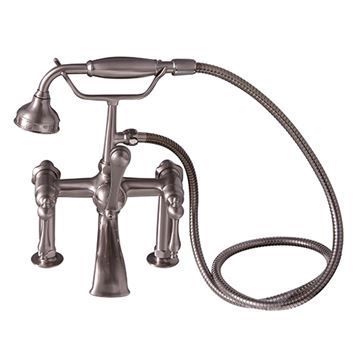 Barclay Elephant Spout Deck Mount Tub Faucet - Finial Metal Leverimage