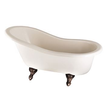 Barclay Estelle Acrylic Bisque Slipper Bath Tubimage