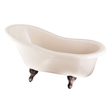 Barclay Fillmore Acrylic Bisque Double Slipper Bath Tubimage