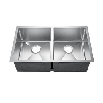 Barclay Geraldine 32 Inch Double Stainless Undermount Kitchen Sinkimage