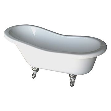 Barclay Isadora Acrylic Double Slipper Bath Tubimage