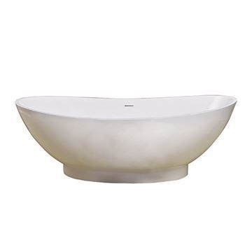 Barclay Julianna Double Slipper Resin Bath Tub - Drain & Overflowimage