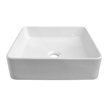 Barclay Lauer 15 Inch Square Above Counter Lavatory Vessel Sinkimage
