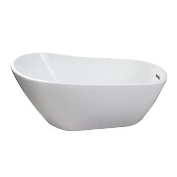 Barclay Lorenzo Acrylic Slipper Bath Tub - Integrated Drain & Overflowimage