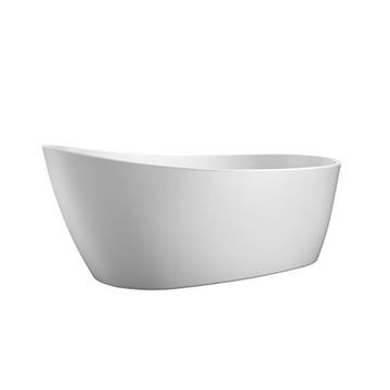 Barclay Lucinda Acrylic Slipper Bath Tub - Integrated Drain & Overflowimage