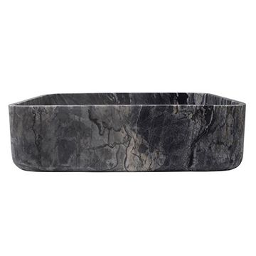 Barclay Maxton Honed Lunar Marble Rectangle Vessel Sinkimage