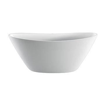 Barclay Nickelby Acrylic Double Slipper Tub with Drain & Overflowimage