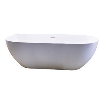 Barclay Nyoko Resin Bath Tub with Integrated Drain & Overflowimage