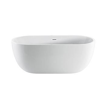 Barclay Pan Acrylic Bath Tub with Integrated Drain & Overflowimage