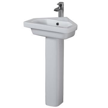 Barclay Resort Corner Pedestal Lavatory Sinkimage