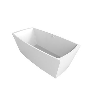 Barclay Sloan Acrylic Rectangle Bath Tub with Drain & Overflowimage