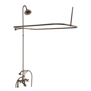 Barclay Tub Surround with Elephant Faucet & Shower - Metal Crossimage