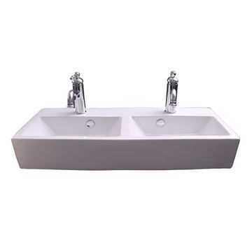 Barclay Winfield Wall Hung Double Bowl Lavatory Sinkimage