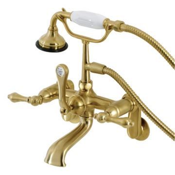 Aqua Vintage AE51 7 Inch Adjustable Wall Mount Tub Faucetimage