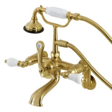 Aqua Vintage AE55 Wall Mount Tub Faucet with Hand Showerimage