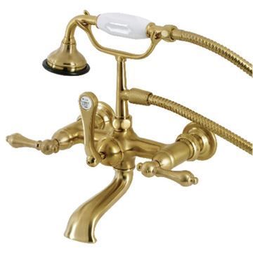 Aqua Vintage AE551 7 Inch Wall Tub Faucet - Hand Showerimage