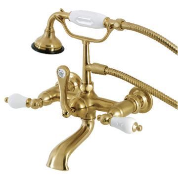 Aqua Vintage AE553 7 Inch Wall Tub Faucet - Hand Showerimage