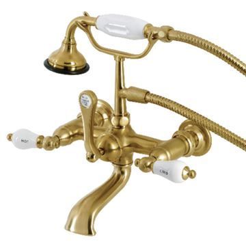 Aqua Vintage AE555 7 Inch Wall Tub Faucet - Hand Showerimage