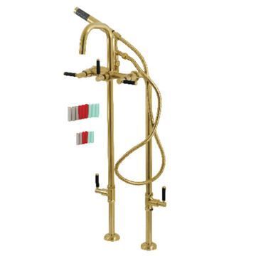 Aqua Vintage Concord CCK840DKL Freestanding Tub Faucet & Supply Linesimage