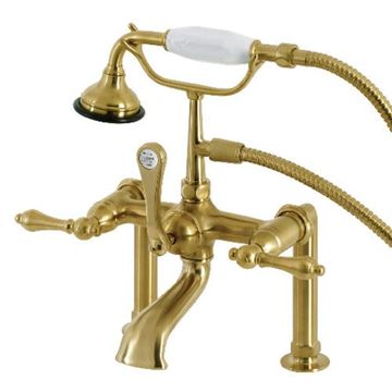 Aqua Vintage Deck Mount Clawfoot Tub Faucetimage