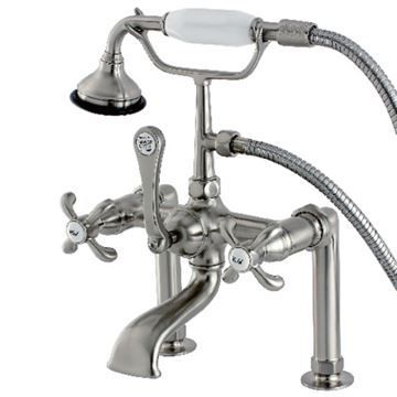 Aqua Vintage French Country Clawfoot Deck Mount Tub Faucetimage