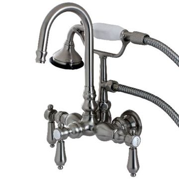 Aqua Vintage Heirloom Wall Mount Clawfoot Tub Faucetimage