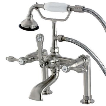 Aqua Vintage Tudor Deck Mount Clawfoot Tub Faucetimage
