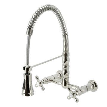 Gourmetier Heritage GS124AX Wall Mount Pull Down Spray Kitchen Faucetimage