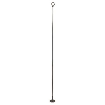Restorers CCS38T 38 Inch Ceiling Post for Large Corner Shower Rodimage