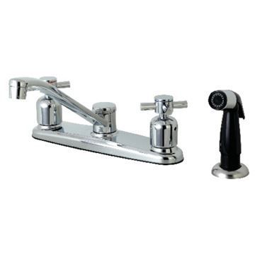 Restorers Concord Kitchen Faucet with Sprayer - Crossimage