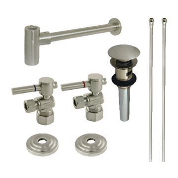 Restorers DLTRMK2 Plumbing Sink Trim Kit with Bottle Trap & Drainimage