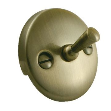 Restorers DTL10 Round Overflow Plate with Trip Lever Drainimage