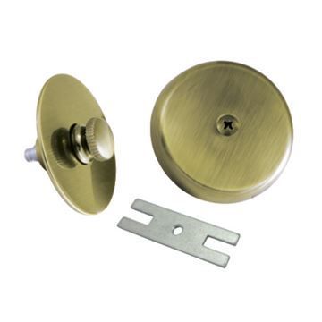 Restorers DTL5303A Tub Drain Stopper & Overflow Plate Trim Kitimage