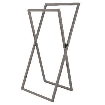 Restorers Edenscape SCC829 Pedestal X-Style Steel Towel Rackimage