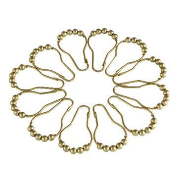 Restorers Edenscape SRCR12 12 Piece Roller Ball Shower Curtain Ringsimage