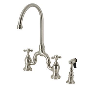 Restorers English Country KS779AXBS Bridge Kitchen Faucet & Sprayerimage