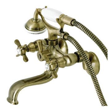 Restorers Essex KS245 Wall Mount Clawfoot Tub Faucet & Hand Showerimage