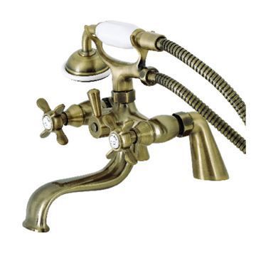 Restorers Essex KS247 Wall Mount Clawfoot Tub Faucet & Hand Showerimage