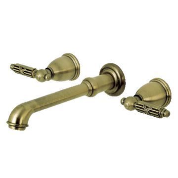 Restorers Georgian KS702GL Two Handle Wall Mount Roman Tub Faucetimage