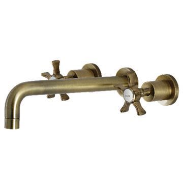 Restorers Hamilton KS802NX Two Handle Wall Mount Bath Tub Faucetimage