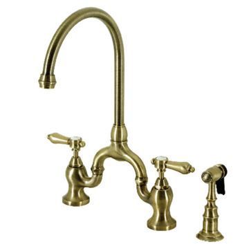 Restorers Heirloom KS779BALBS Bridge Kitchen Faucet & Sprayerimage