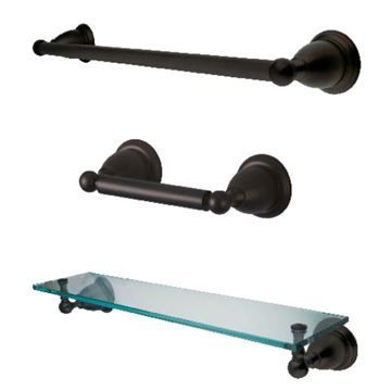Restorers Heritage BAK175289 3-Piece Bathroom Accessory Setimage